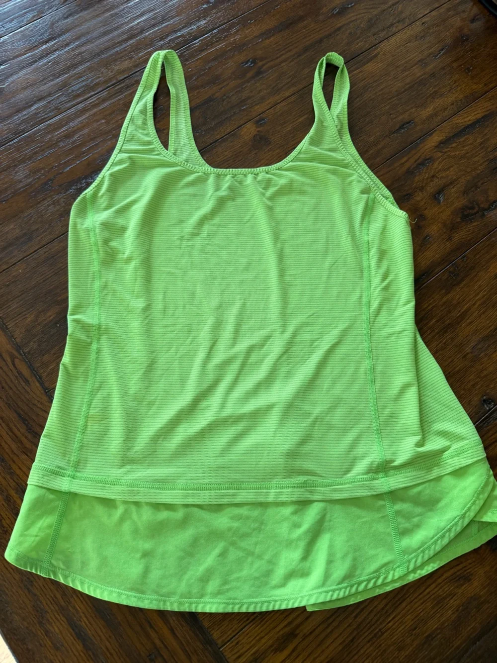 Neon Lululemon Lime Green Athletic Tank Top